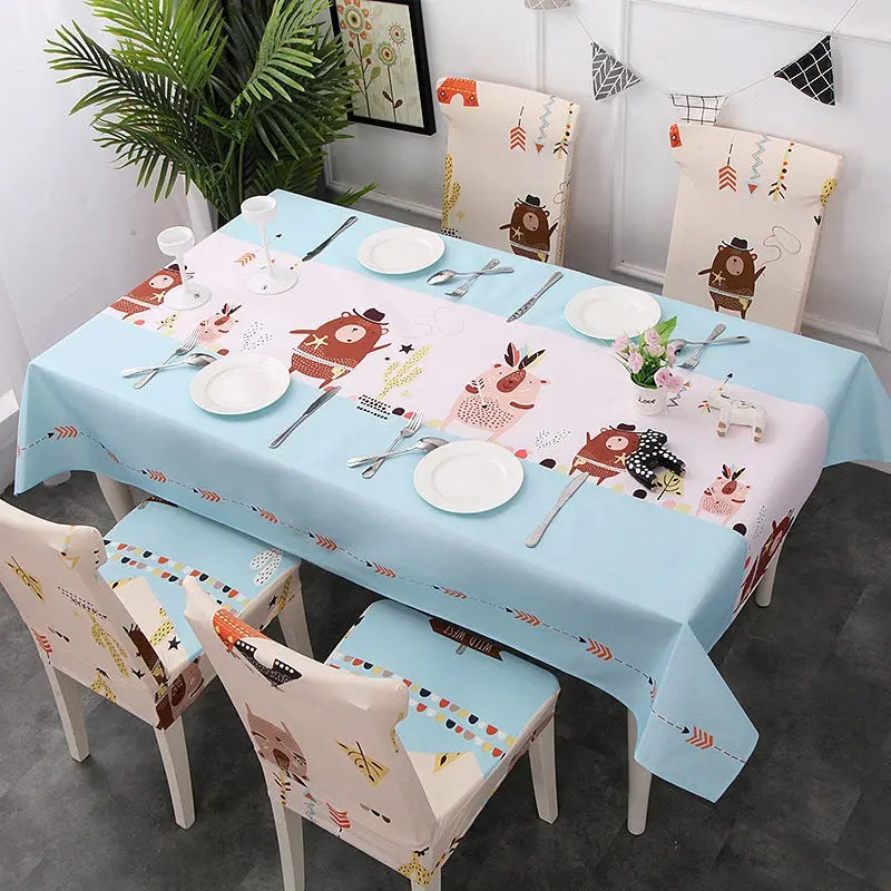 Dining Chair Covers Linen Modern CHARMET Bear-6chair covers
