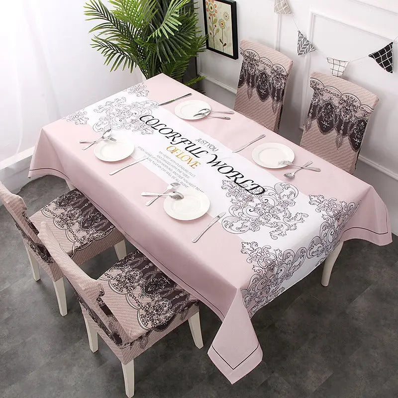 Dining Chair Covers Linen Modern CHARMET Winding-4 chair covers