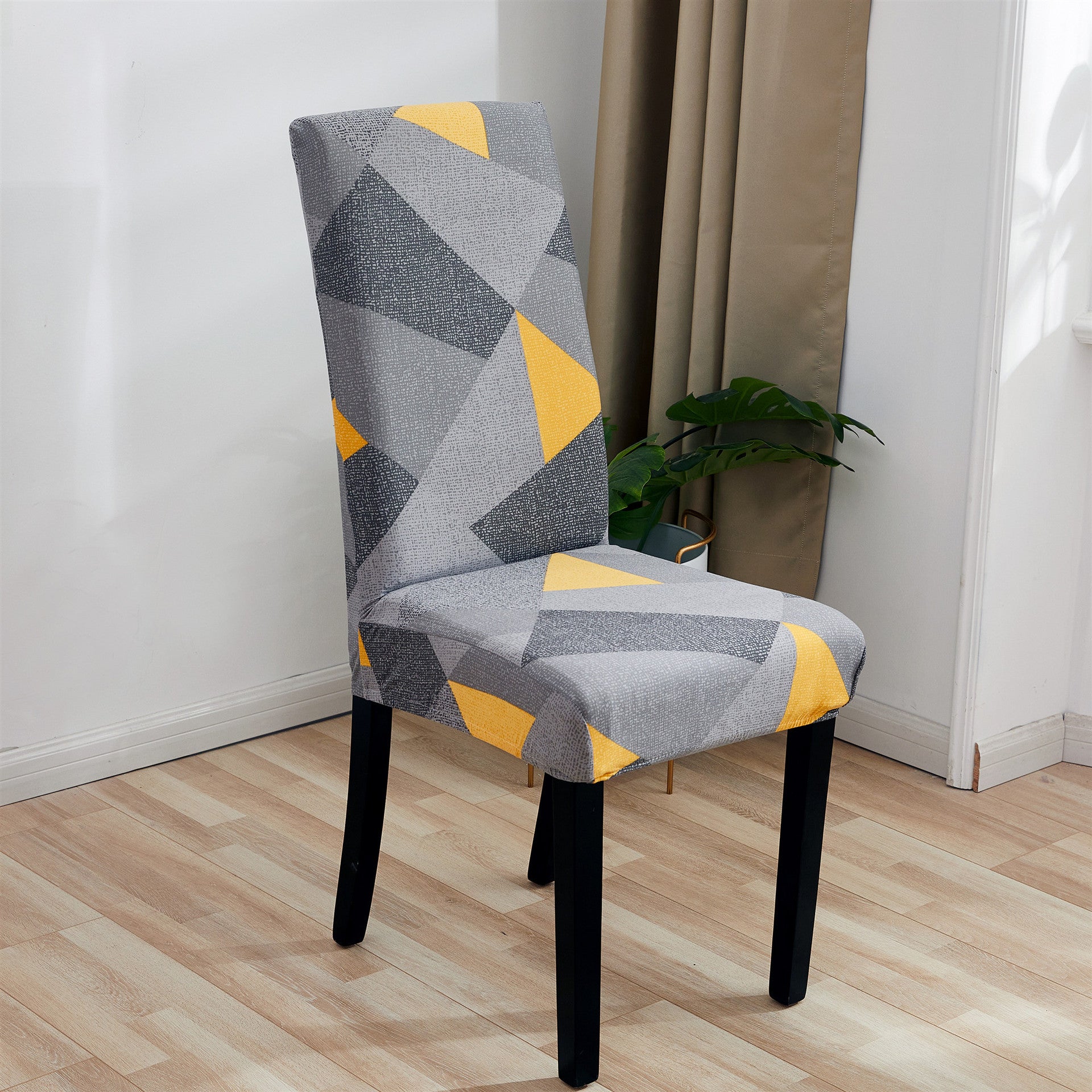 Dining Chair Covers Milk Silk Stretchable FLORETTE Daisy-Universal