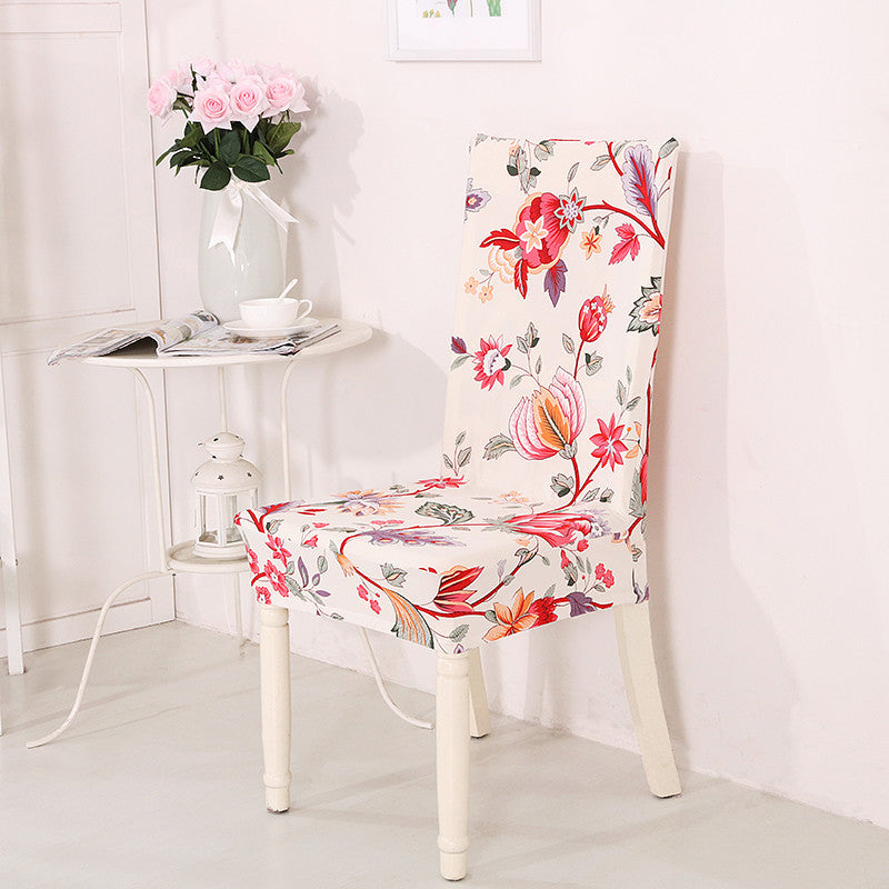 Dining Chair Covers Milk Silk Stretchable FLORETTE Qiao Anna-Universal