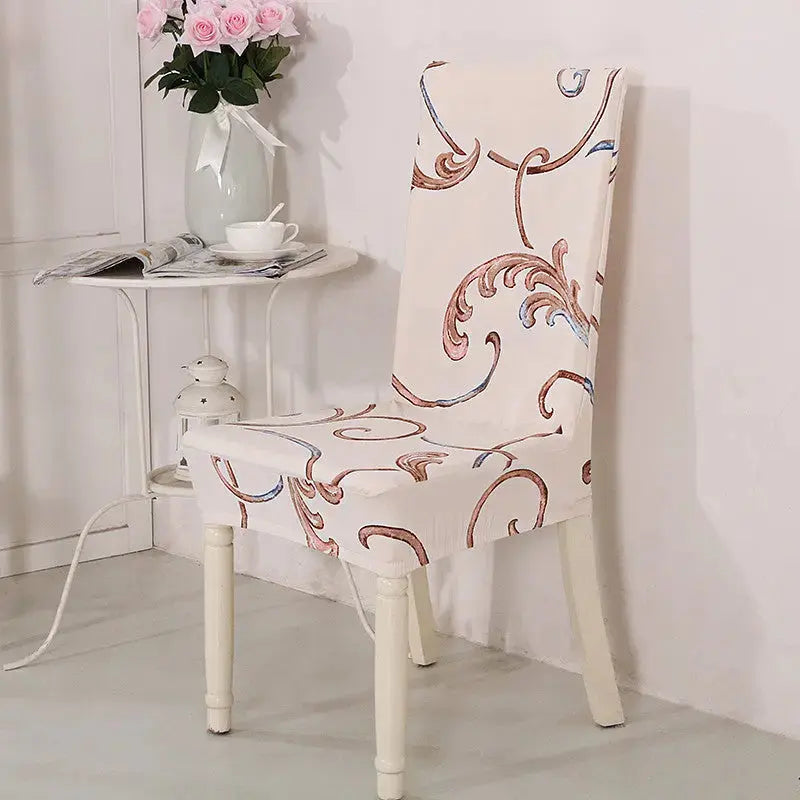 Dining Chair Covers Milk Silk Stretchable FLORETTE Yatisse-Universal