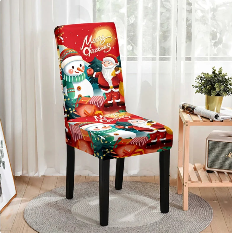 Dining Chair Covers Stretch Christmas Noelia SDYT01 4color-1pcs