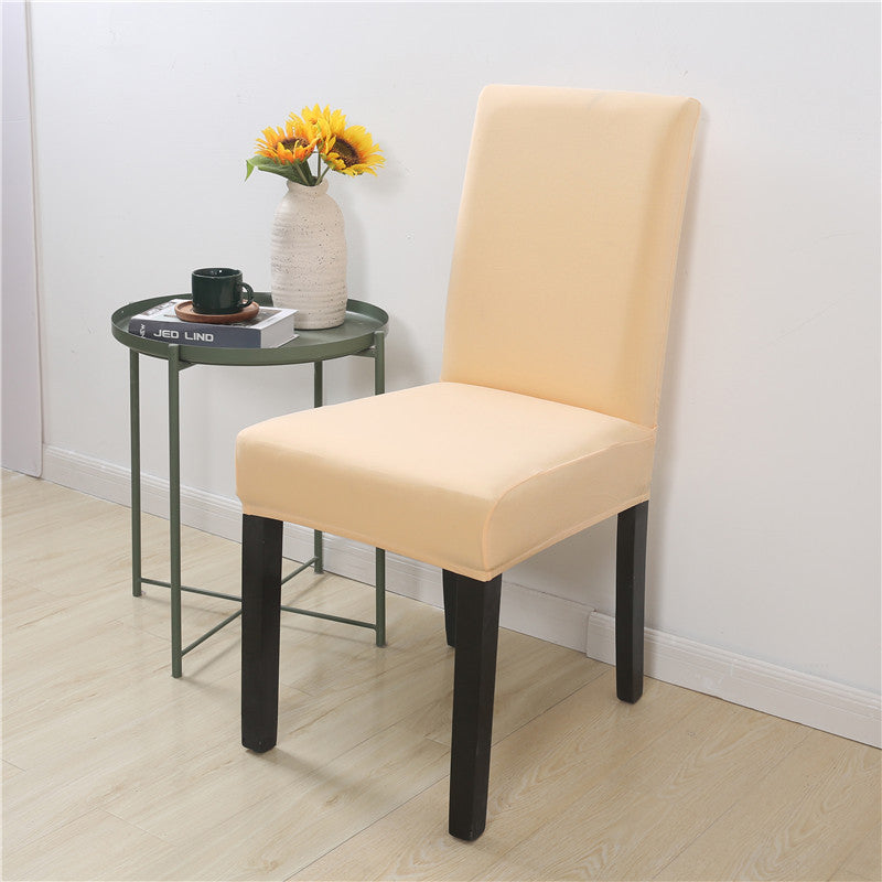 Dining Chair Covers Stretch Fit Velarex Beige-Elastic Chair Cover