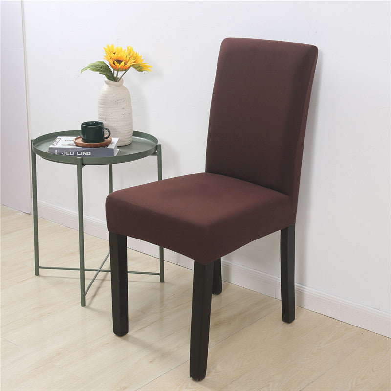 Dining Chair Covers Stretch Fit Velarex Brown-Elastic Chair Cover