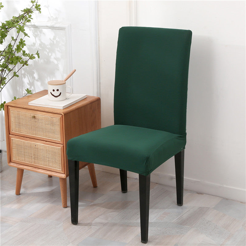 Dining Chair Covers Stretch Fit Velarex Dark Green-Elastic Chair Cover