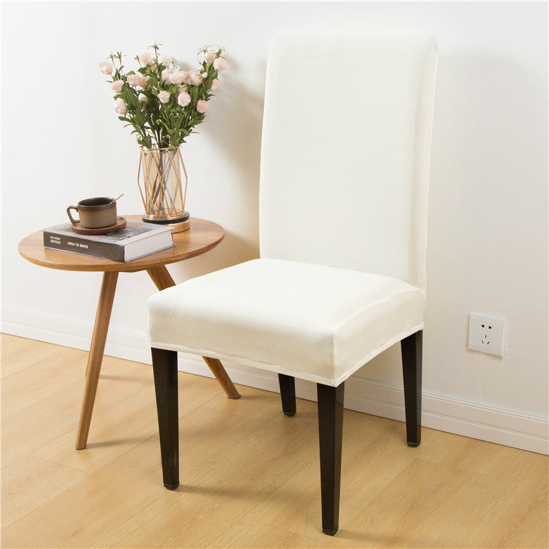 Dining Chair Covers Stretch Fit Velarex White-Elastic Chair Cover