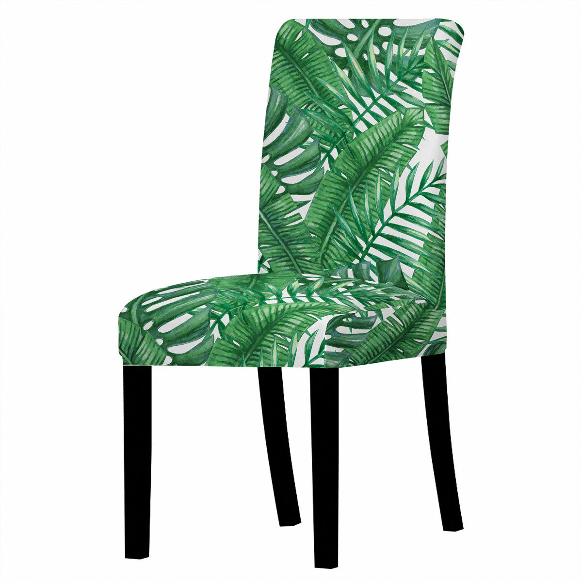Dining Chair Covers Stretch Floral FEUILLA 2 Style