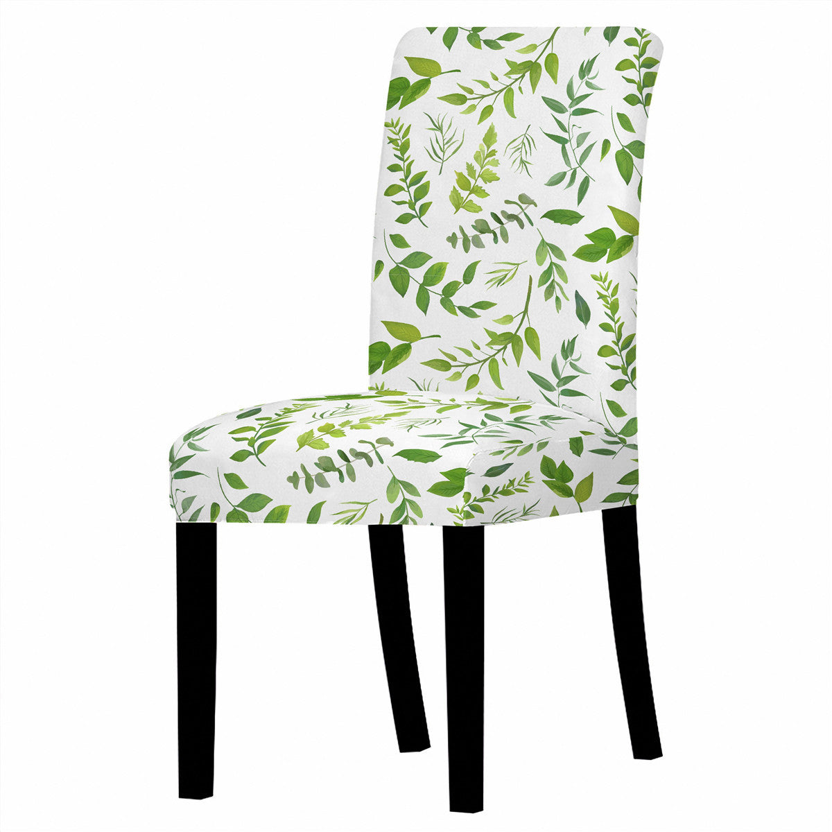 Dining Chair Covers Stretch Floral FEUILLA 7 Style