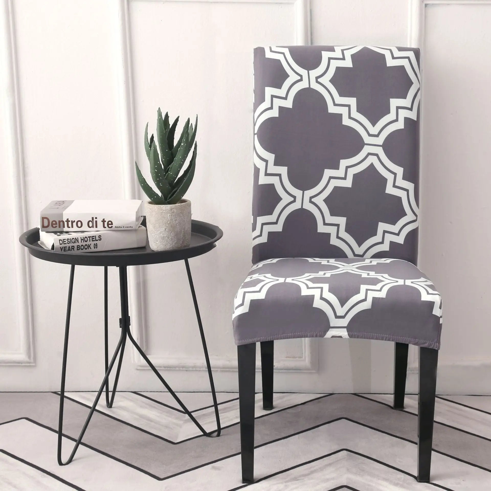 Dining Chair Covers Stretch Floral FLEURIS 10 style