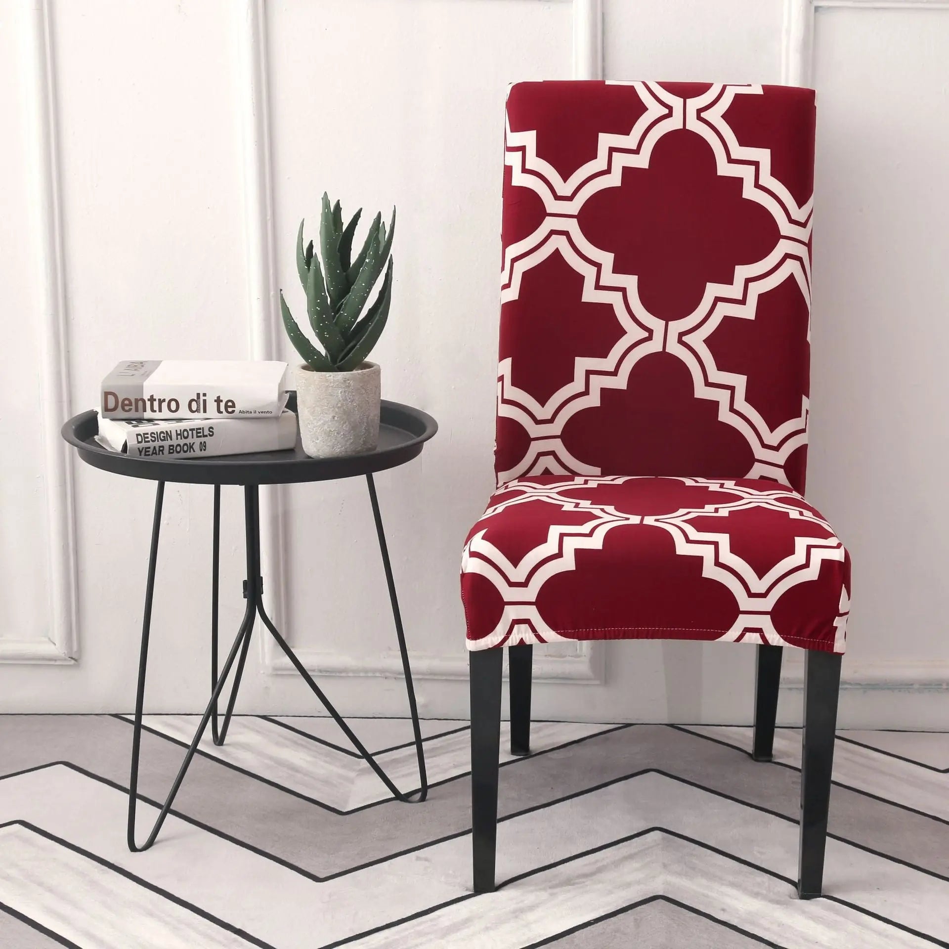 Dining Chair Covers Stretch Floral FLEURIS 11 style