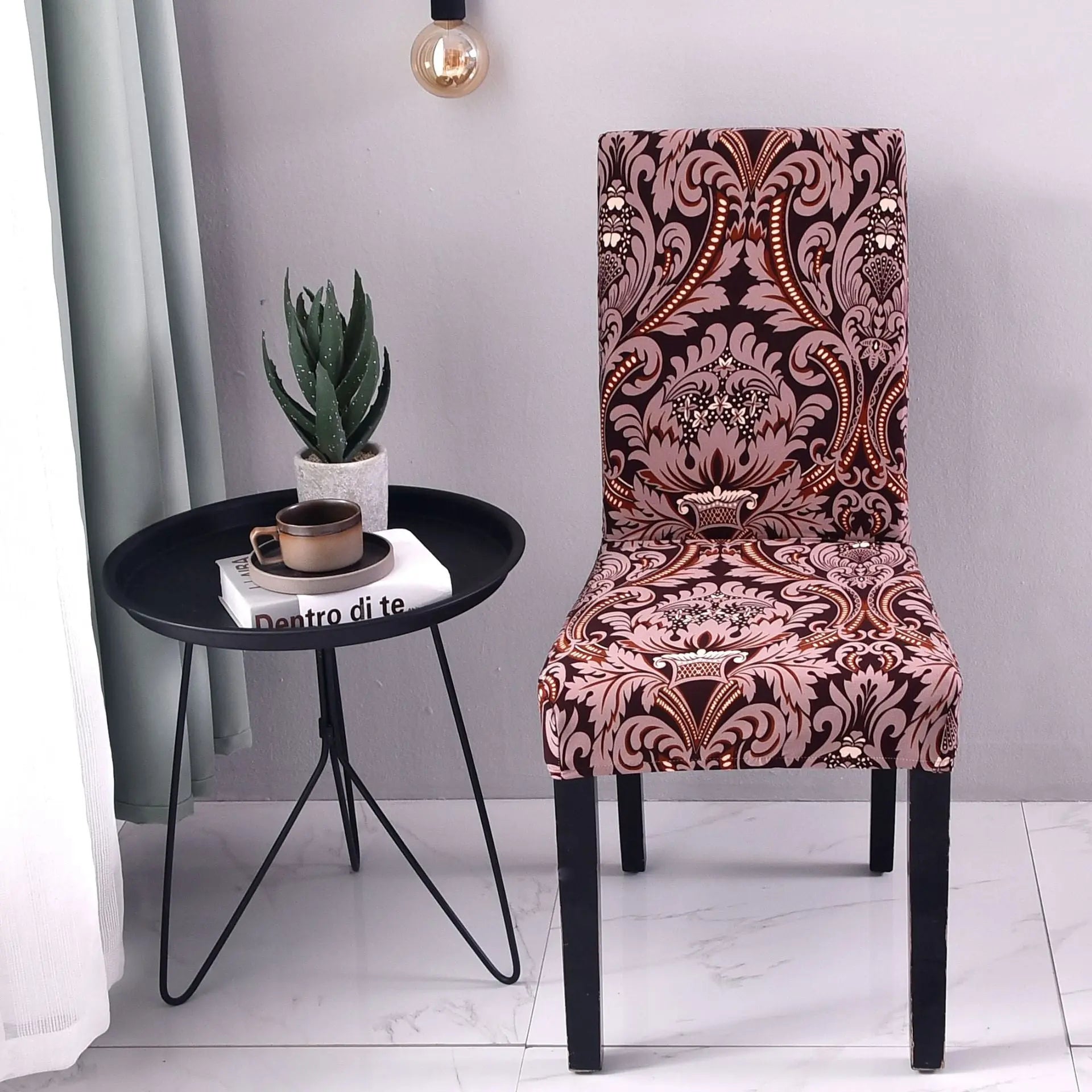 Dining Chair Covers Stretch Floral FLEURIS 16 style