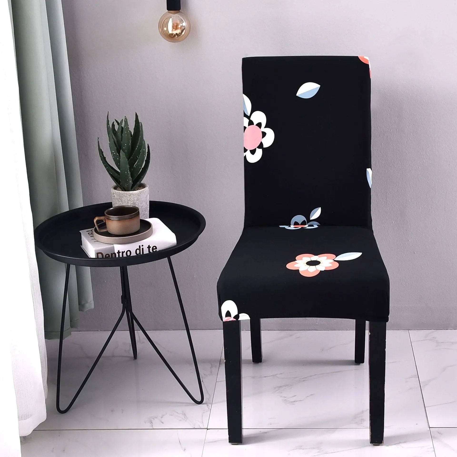 Dining Chair Covers Stretch Floral FLEURIS 20 style