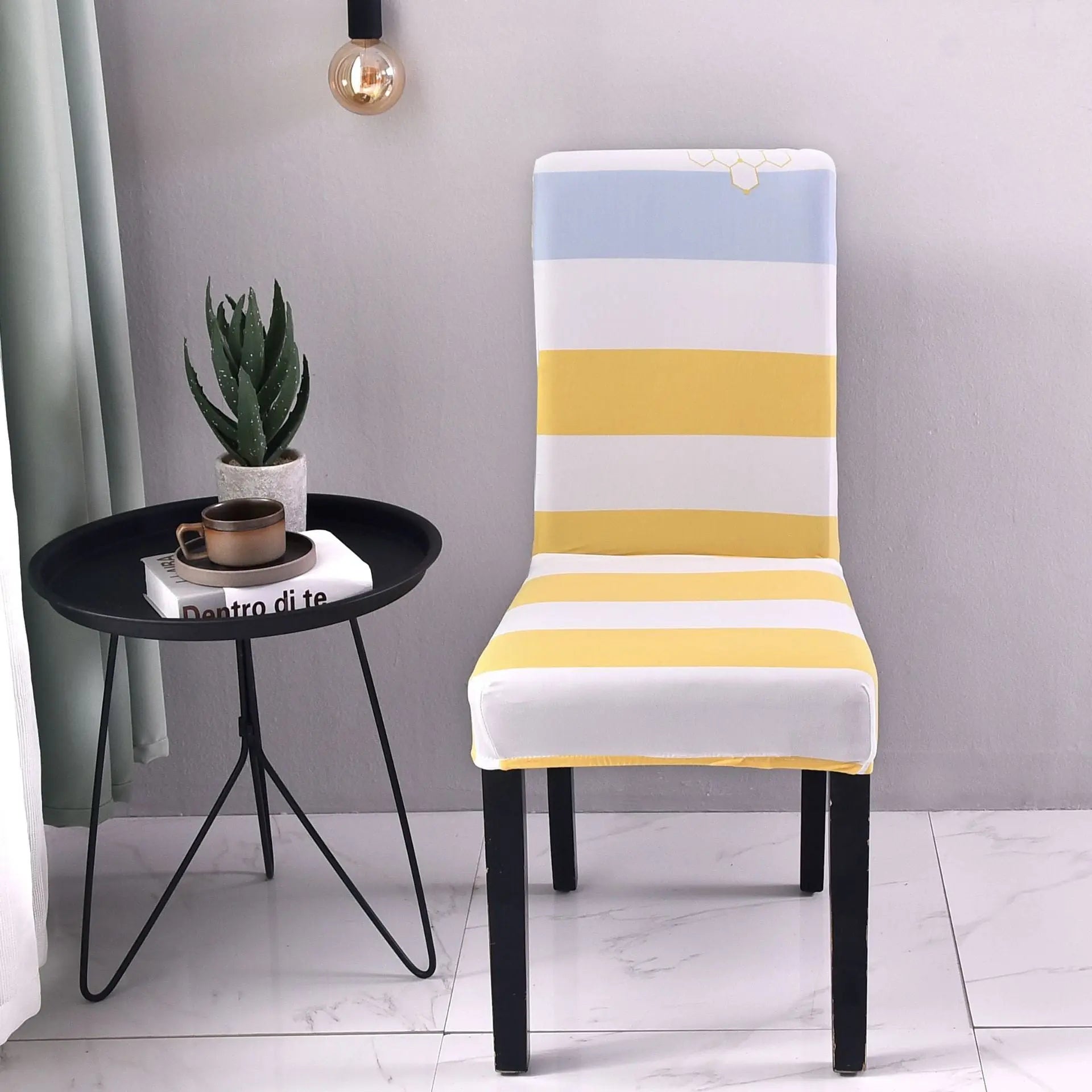 Dining Chair Covers Stretch Floral FLEURIS 26 style