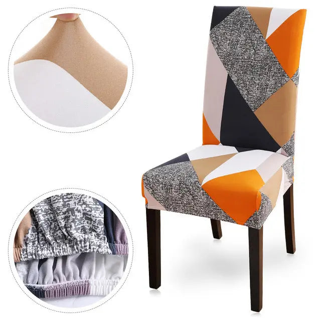 Dining Chair Covers Stretch Floral FLEURIS 31 style