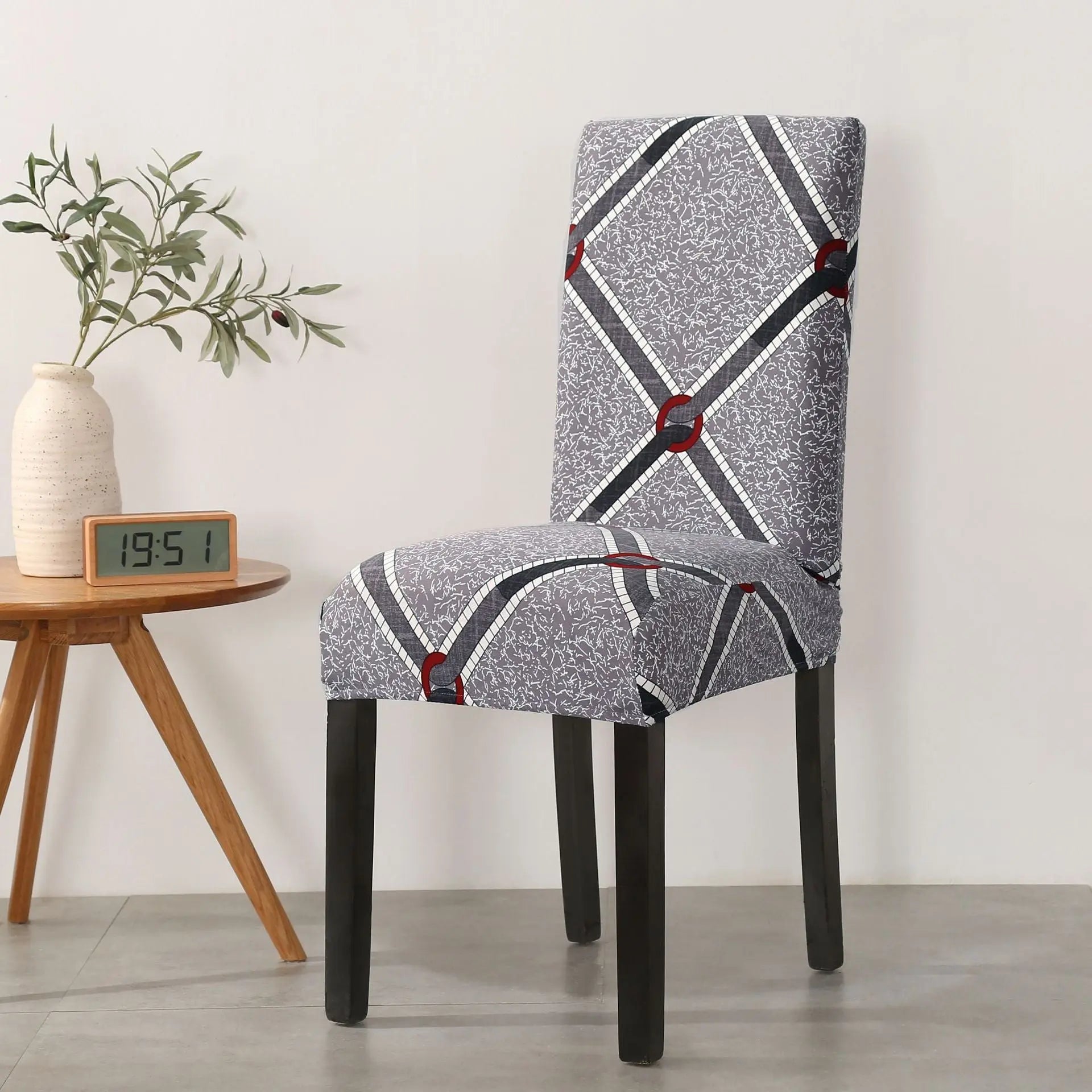 Dining Chair Covers Stretch Floral FLEURIS 35 style