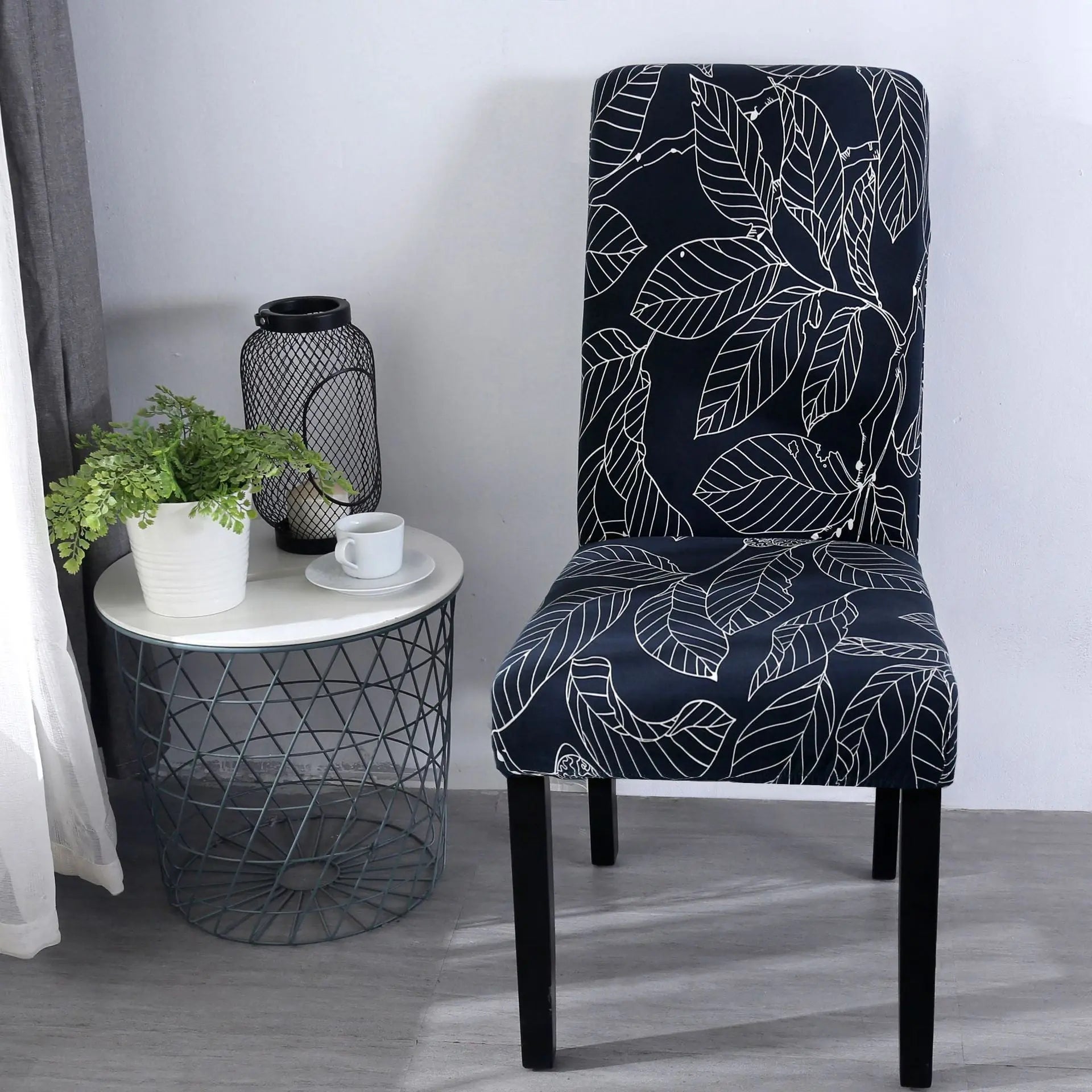 Dining Chair Covers Stretch Floral FLEURIS 4 style