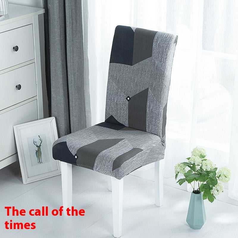 Dining Chair Covers Stretch Poly Merveille Call Of The Times-Free Size