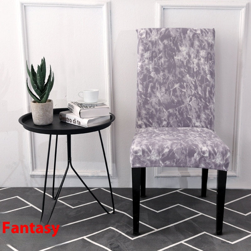 Dining Chair Covers Stretch Poly Merveille Fantasy-Free Size