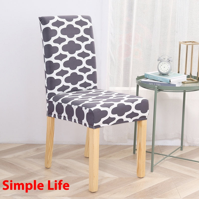 Dining Chair Covers Stretch Poly Merveille Simple Life-Free Size