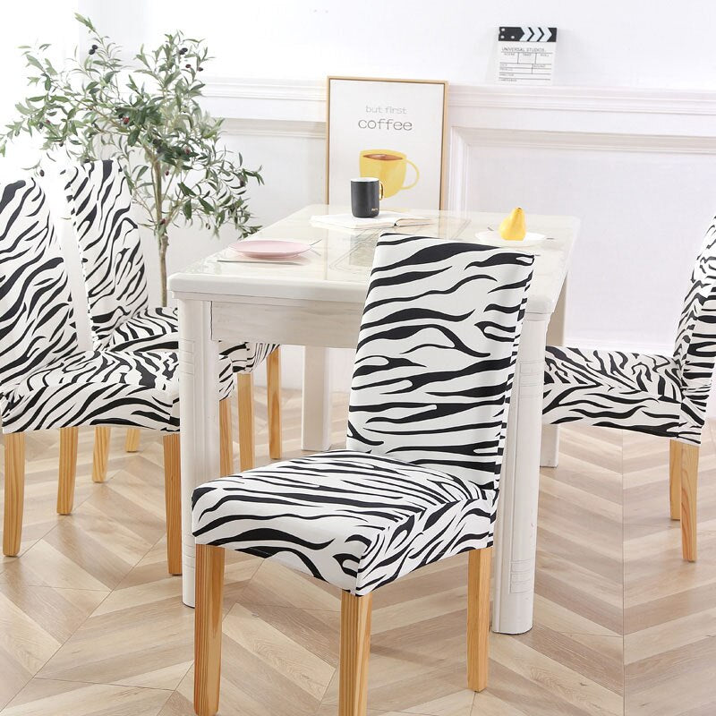 Dining Chair Covers Stretch Polyester LUMINA 1