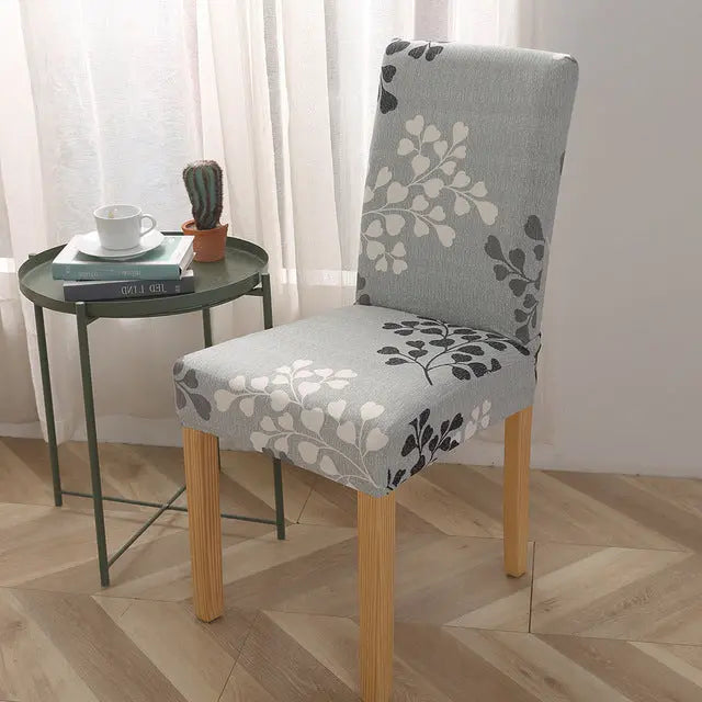 Dining Chair Covers Stretch Printed CHERIE 11 Style
