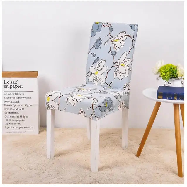 Dining Chair Covers Stretch Printed LUMIELA A-Q6pcs