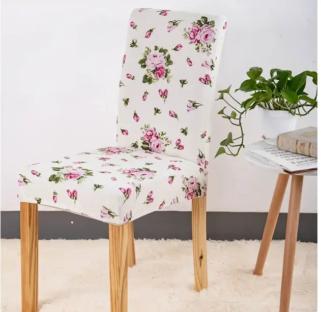 Dining Chair Covers Stretch Printed LUMIELA G-Q4pcs