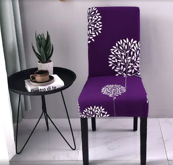 Dining Chair Covers Stretch Printed LUMIELA K-Q6pcs