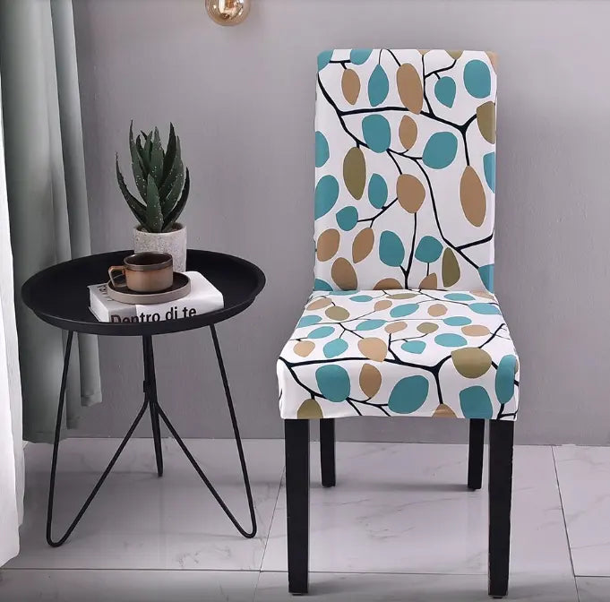 Dining Chair Covers Stretch Printed LUMIELA M-Q1pcs