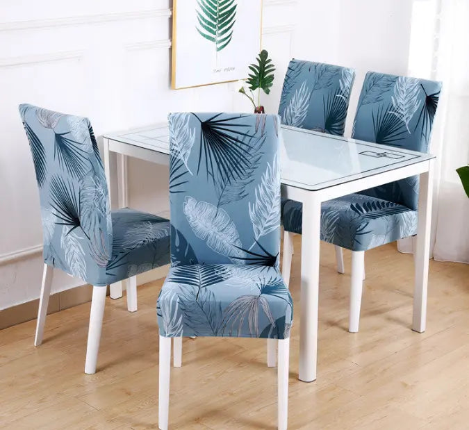 Dining Chair Covers Stretch Printed LUMIELA N-Q1pcs