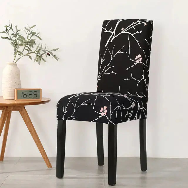 Dining Chair Covers Stretch Printed LUNETTE 1 Style-2pcs