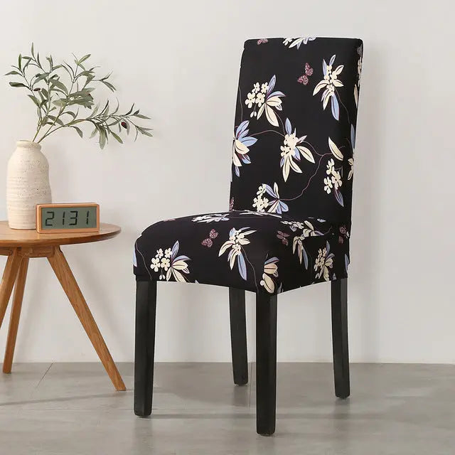 Dining Chair Covers Stretch Printed LUNETTE 15 Style-4pcs