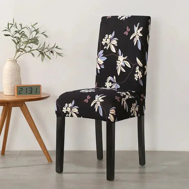 Dining Chair Covers Stretch Printed LUNETTE 15 Style-6pcs