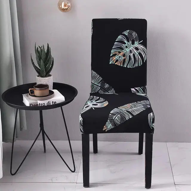 Dining Chair Covers Stretch Printed LUNETTE 17 Style-6pcs