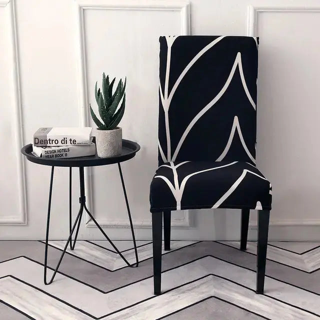 Dining Chair Covers Stretch Printed LUNETTE 21 Style-2pcs