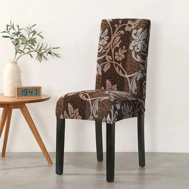 Dining Chair Covers Stretch Printed LUNETTE 24 Style-2pcs