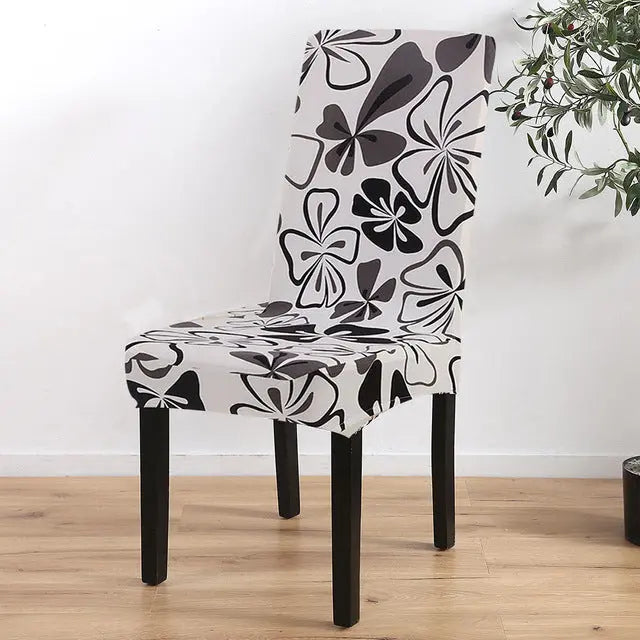 Dining Chair Covers Stretch Printed LUNETTE 9 Style-6pcs