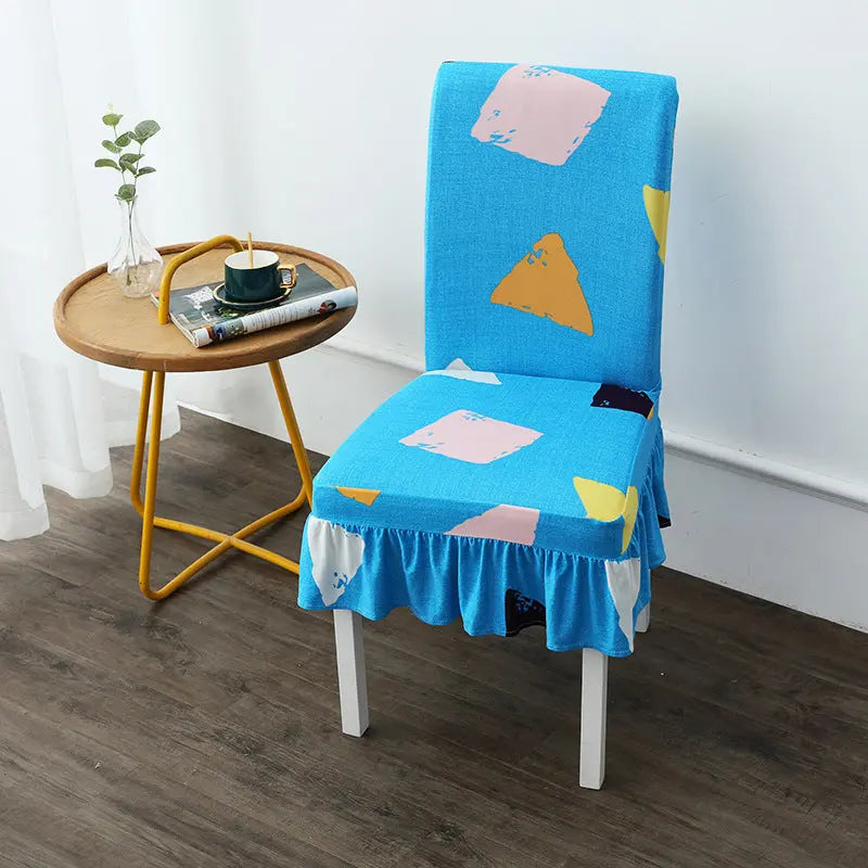 Dining Chair Covers Stretch Skirted CELINEA SET3