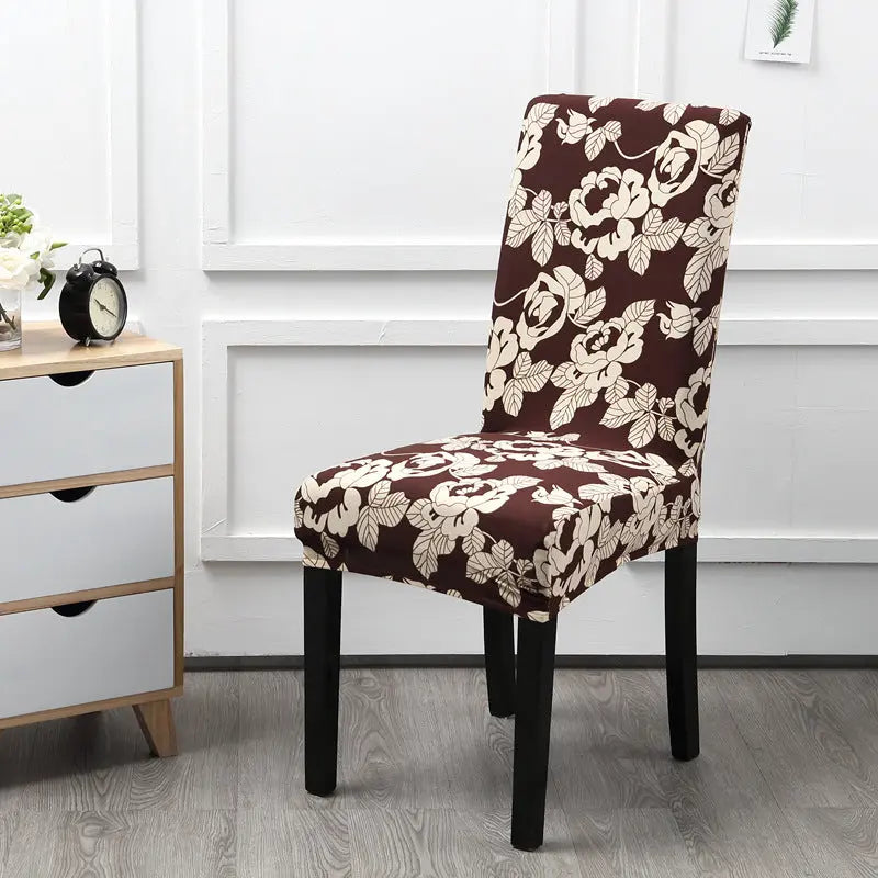 Dining Chair Covers Stretchable Classic ELISIA Flower