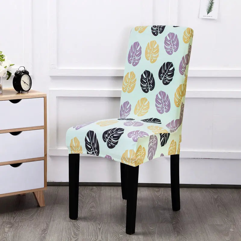 Dining Chair Covers Stretchable Classic ELISIA Green