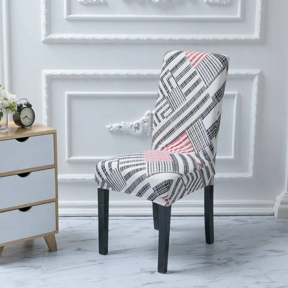 Dining Chair Covers Stretchable Classic ELISIA Lattice