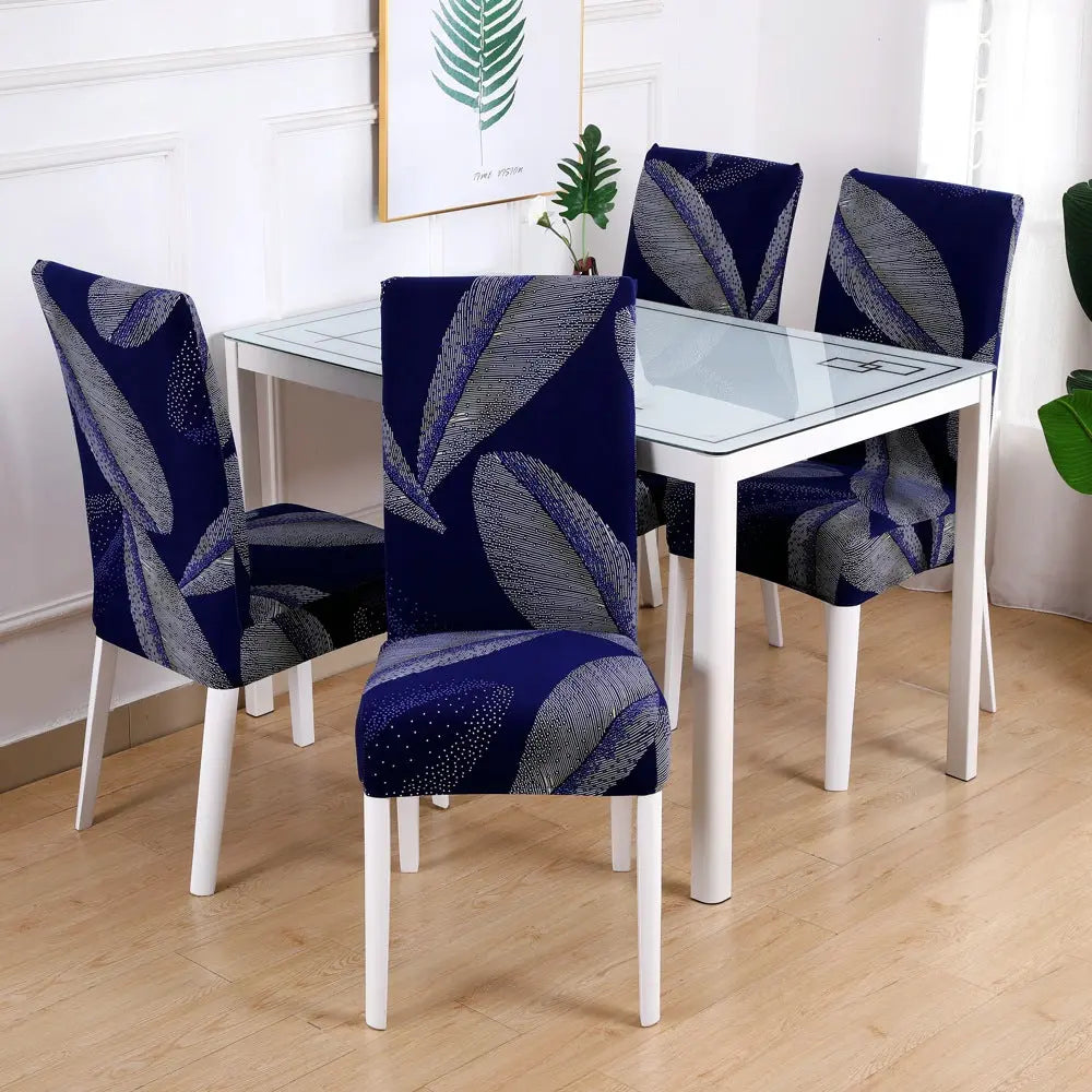 Dining Chair Covers Stretchable Elastic CÉLINE 11style-4PCS