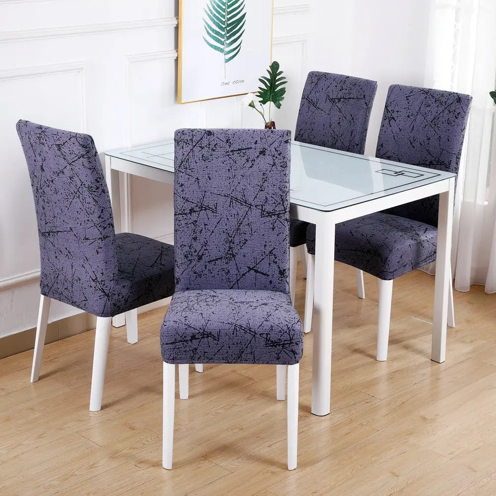 Dining Chair Covers Stretchable Elastic CÉLINE 17Style-4PCS
