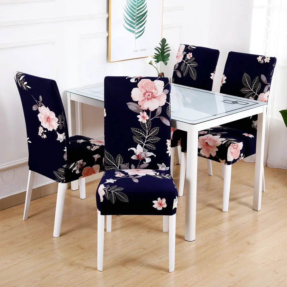 Dining Chair Covers Stretchable Elastic CÉLINE 18Style-4PCS