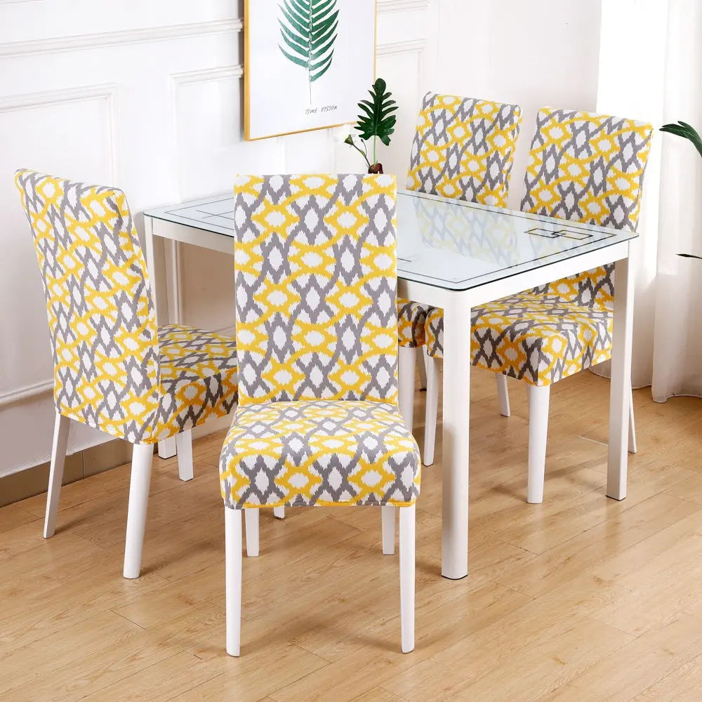 Dining Chair Covers Stretchable Elastic CÉLINE 5style-4PCS