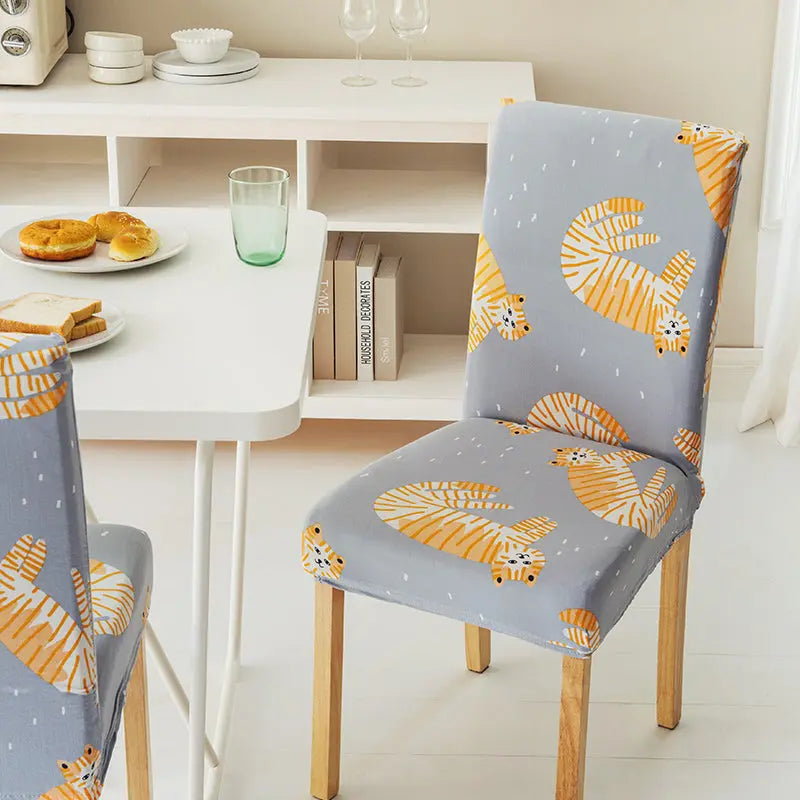 Dining Chair Covers Stretchable Minimalist LUNEAIR H-2PCS