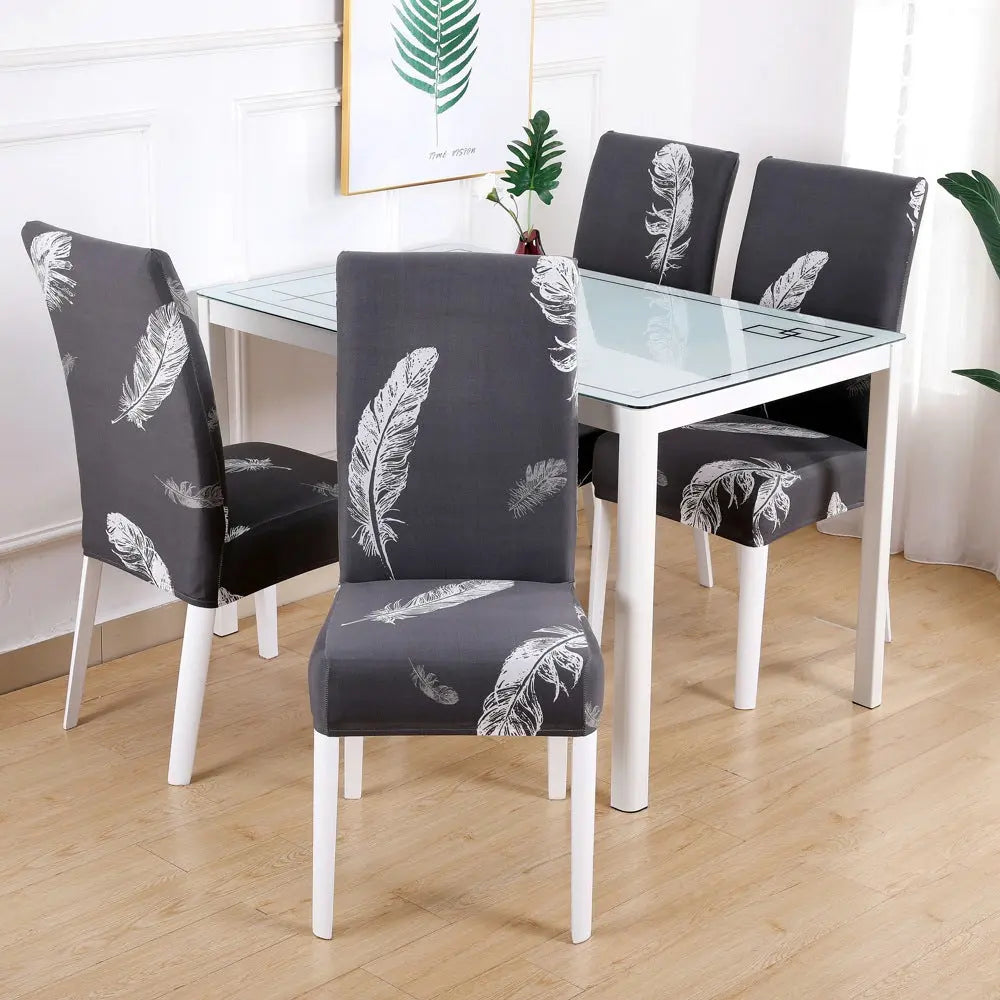 Dining Chair Covers Stretchable Modern LUMIÈRE 14 style