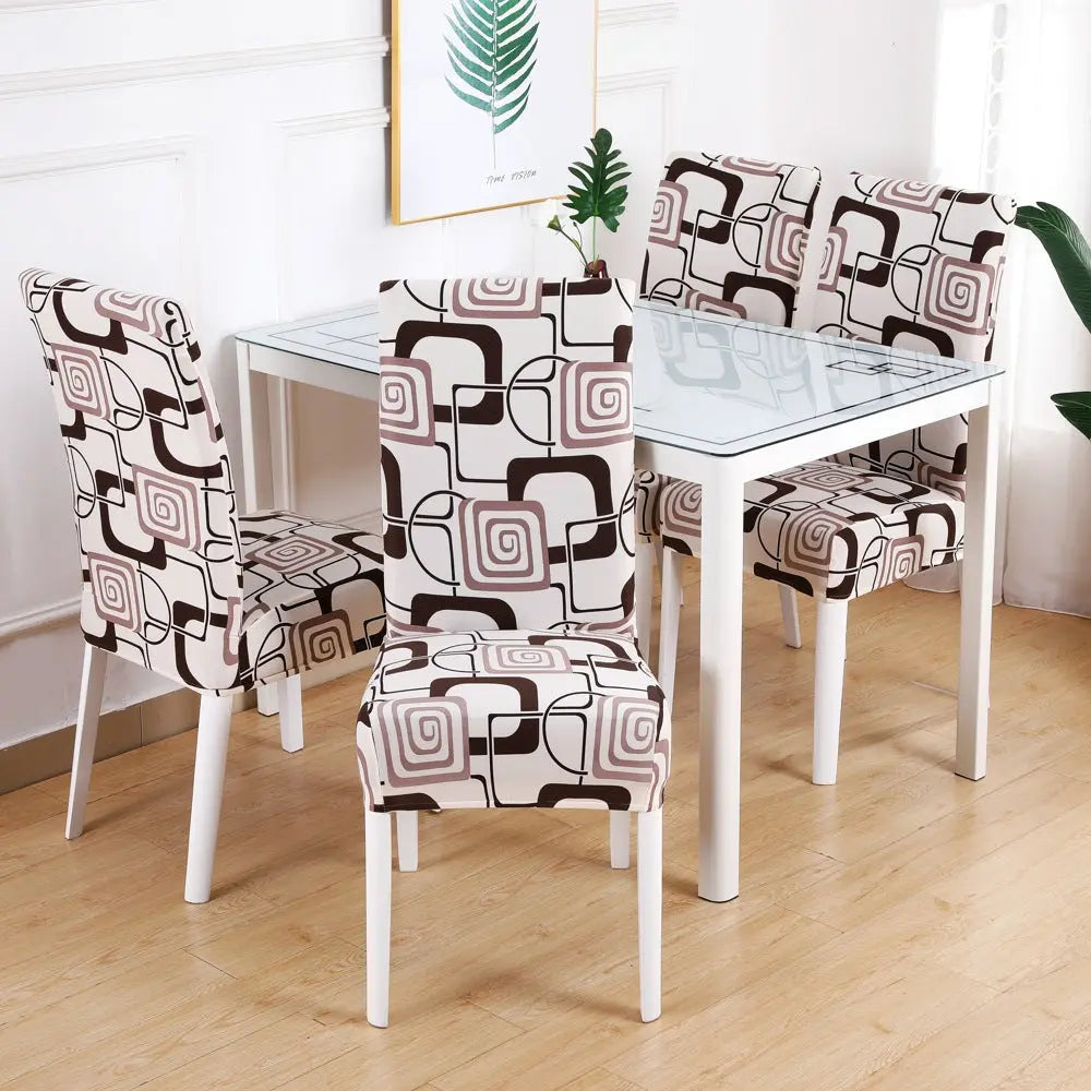 Dining Chair Covers Stretchable Modern LUMIÈRE 17 style