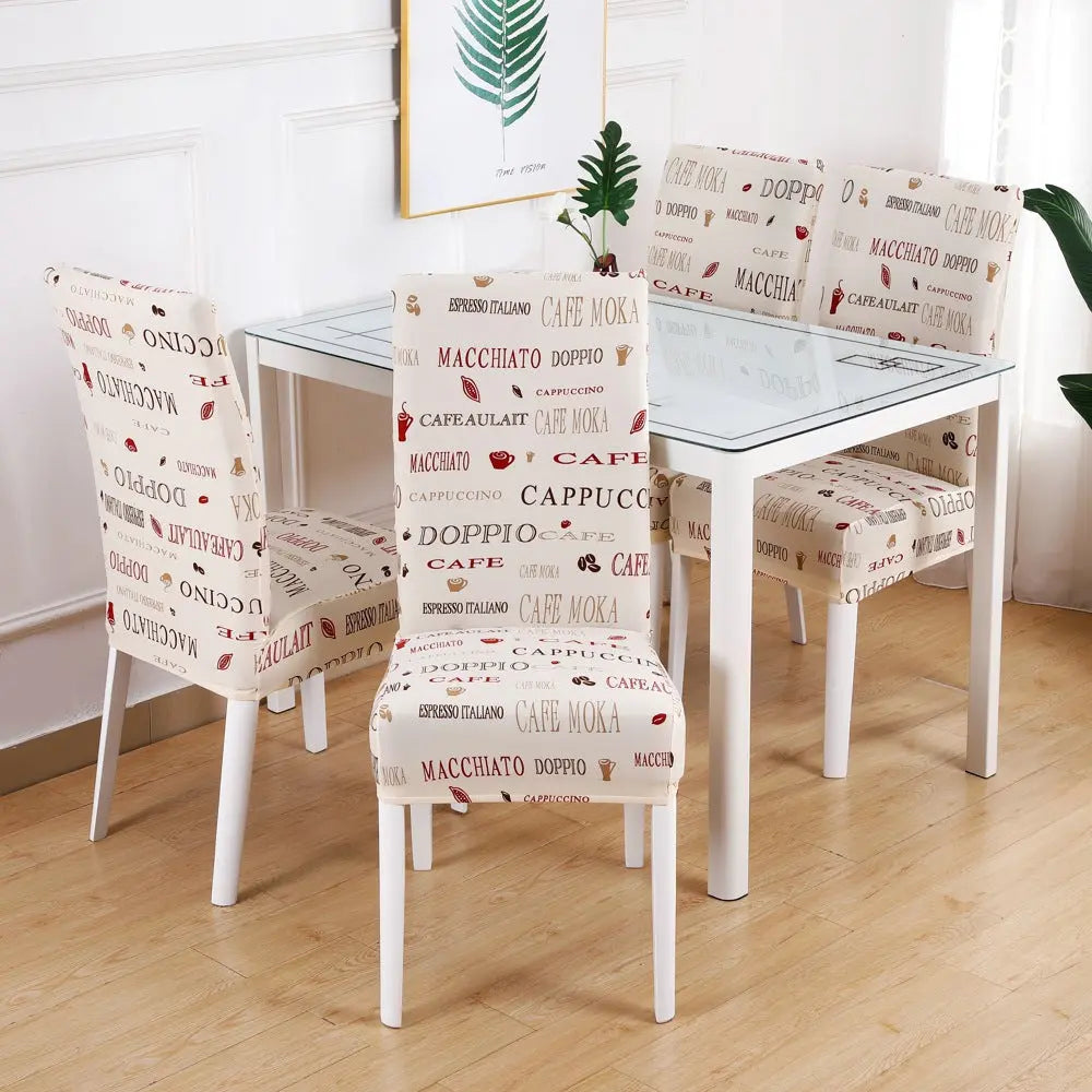 Dining Chair Covers Stretchable Modern LUMIÈRE 26 style