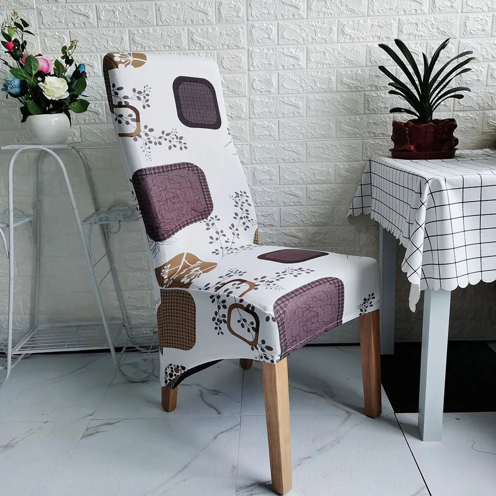 Dining Chair Covers Stretchable Non-Slip CHERIEAURE No 12-Universal